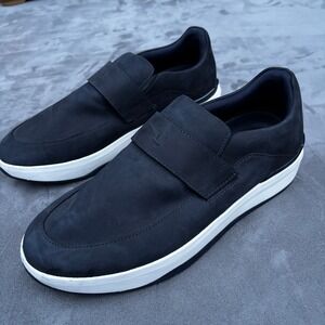 Wolf & Shepherd Baller Loafer Size 10 Mens Slip On Sneaker Nubuck Navy Blue